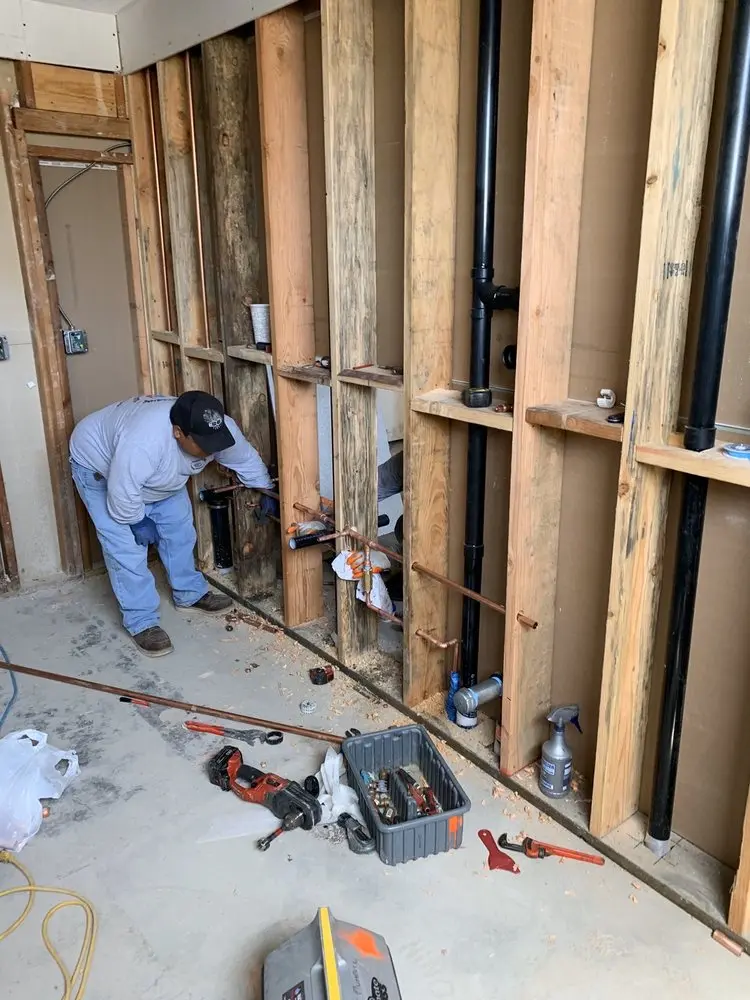 Commercial rough-in plumbing for Gas Line Repair in Michigan Hill